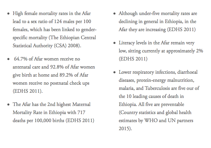 Outline of some issues in the Afar region